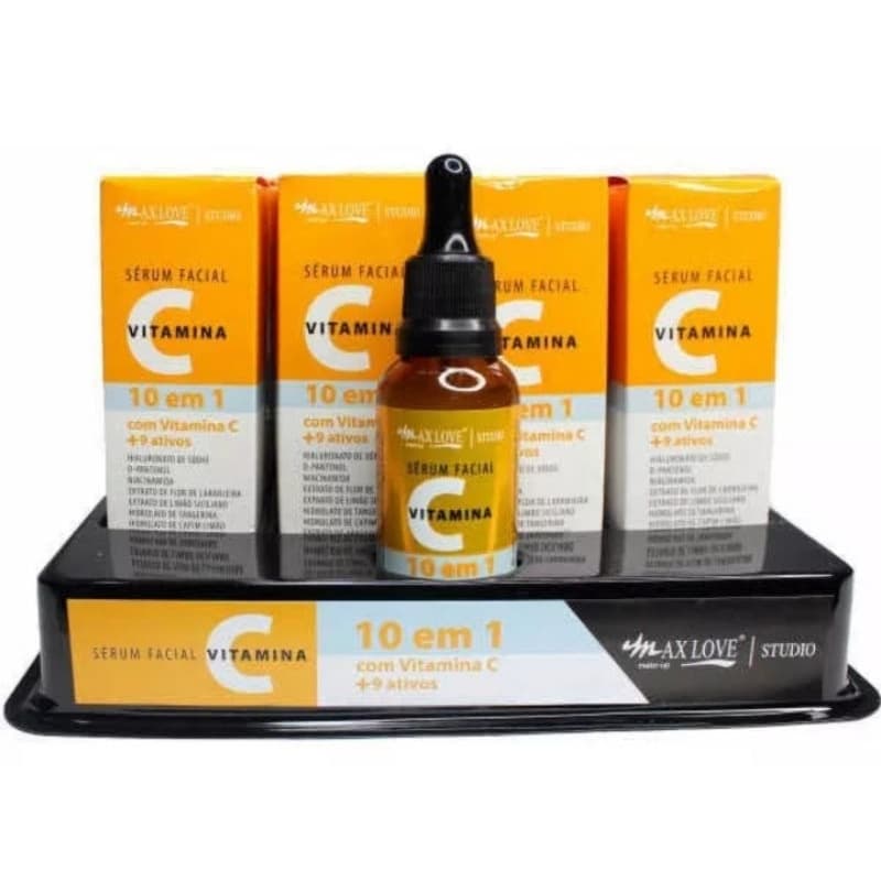 Box serum facial vitamina  C 10 x1  max love C/24 unidades