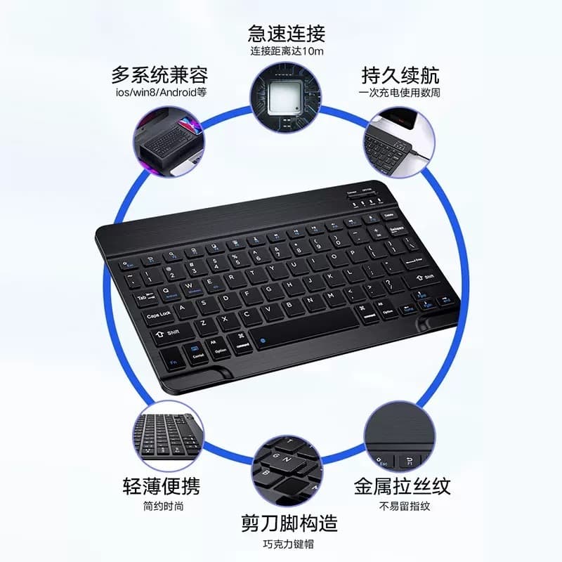 SO Teclado!!!! Sem Fio Bluetooth Colorido Macaron Para PC iPad Tablet Notebook