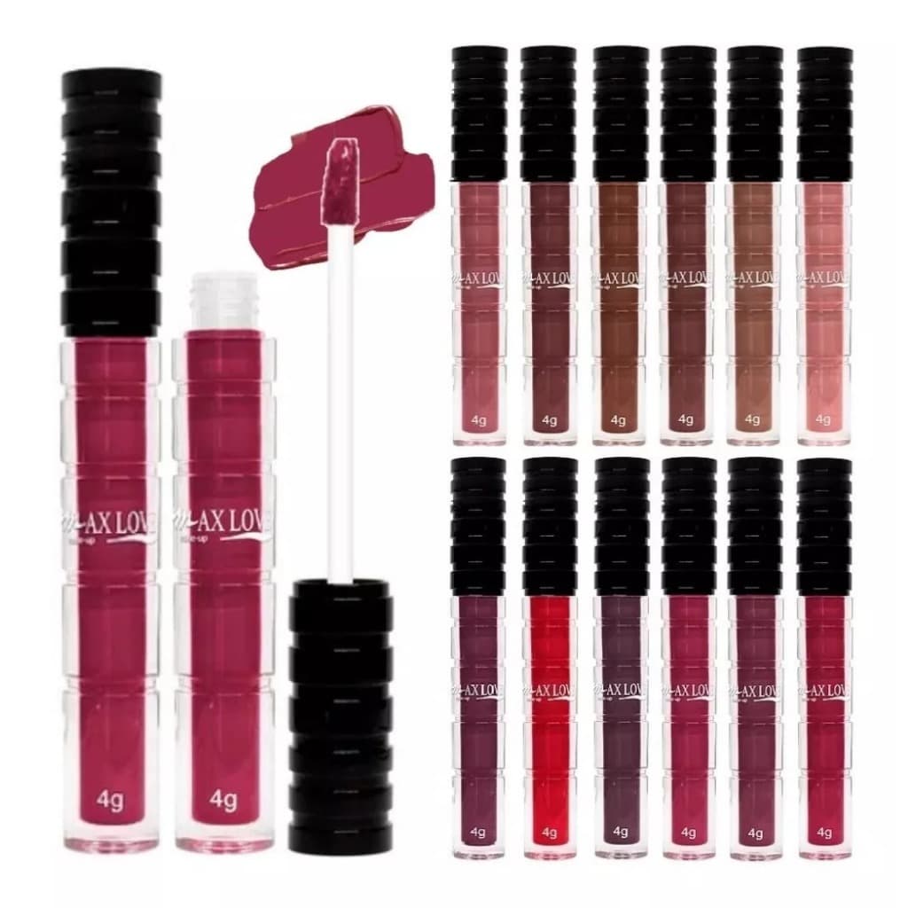 Batom Líquido Matte e Nude 12 Horas Max Love