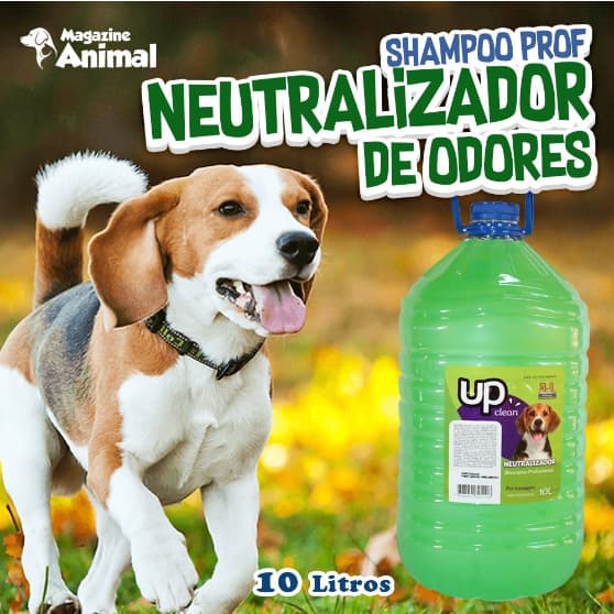 Shampoo Profissional para Cachorro Neutralizador de Odores 10 Litros Anti Odor Shampoo Pet Banho e Tosa UP Clean