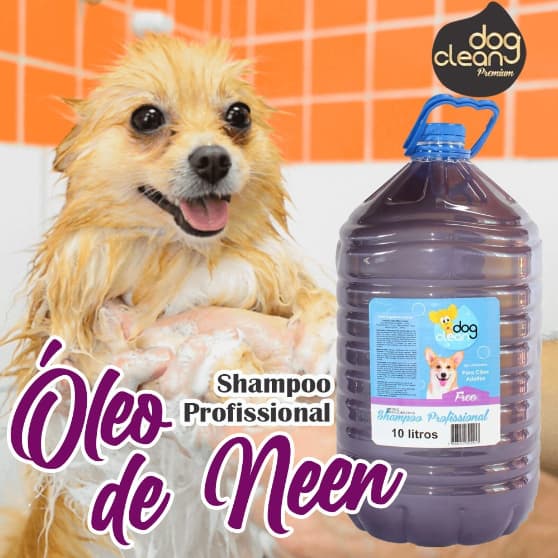 Shampoo Profissional para Cachorro/ Shampoo Oleo de Neem Classica 10 Litros Dog Clean