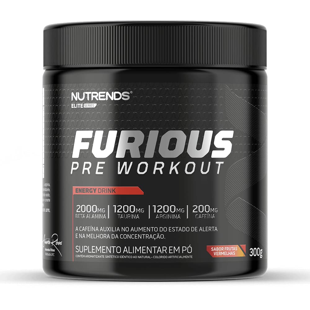Pre Treino Furious 250g - Importado - Nutrends