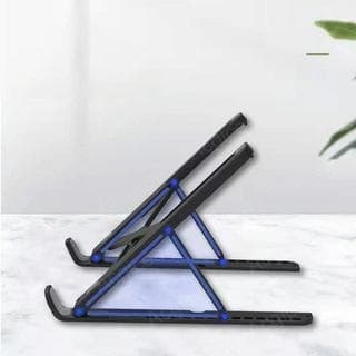 Suporte De Notebook Laptop Compacto Articulado - Suporte Notebook - Porta Notebook Branco com detalhe cinza