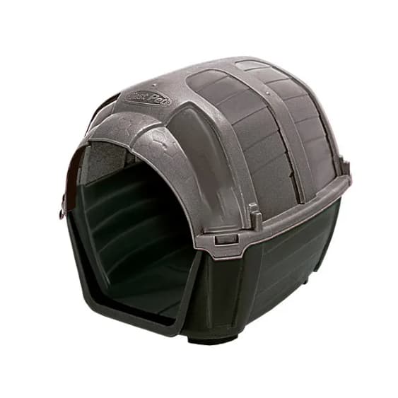 Casinha Casa Plast Pet Stone House para Cães Taupe Tamanho 1