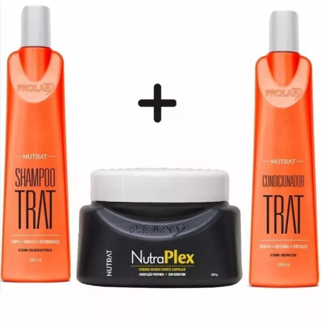 KIT HIDRATANTE PROLAB NUTRAT SHAMPOO + CONDICIONADOR + MASCARA NUTRAPLEX 250 CADA