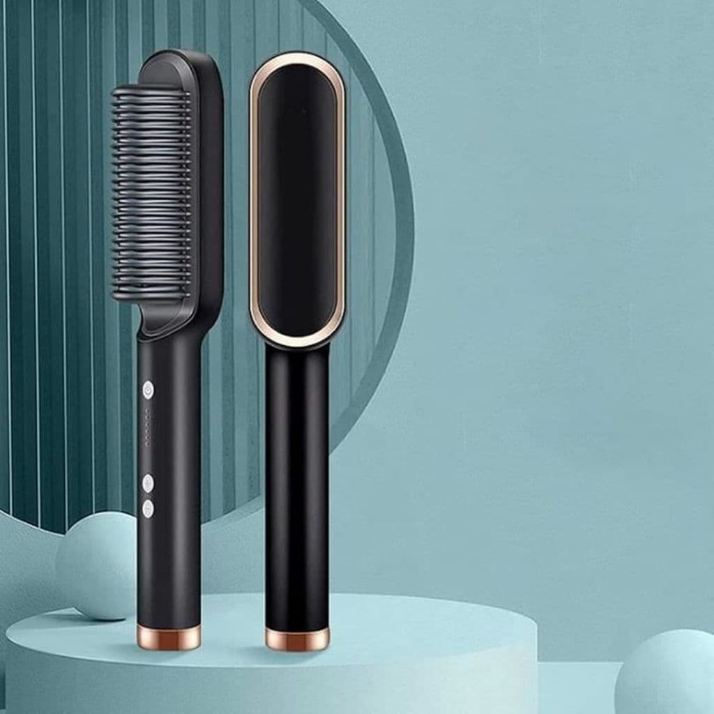 Escova Pente Secadora Profissional 3 Em 1 Seca Modela Cabelo Escova Elétrica Alisadora Secador Chapinha de Cabelos Escova Secadora Tipo TAIFF escova 5 em 1 qualidade premium TOP  Escova Alisadora 5 Em 1 Temperatura Ajustável Bivolt Full Escova Alisadora D