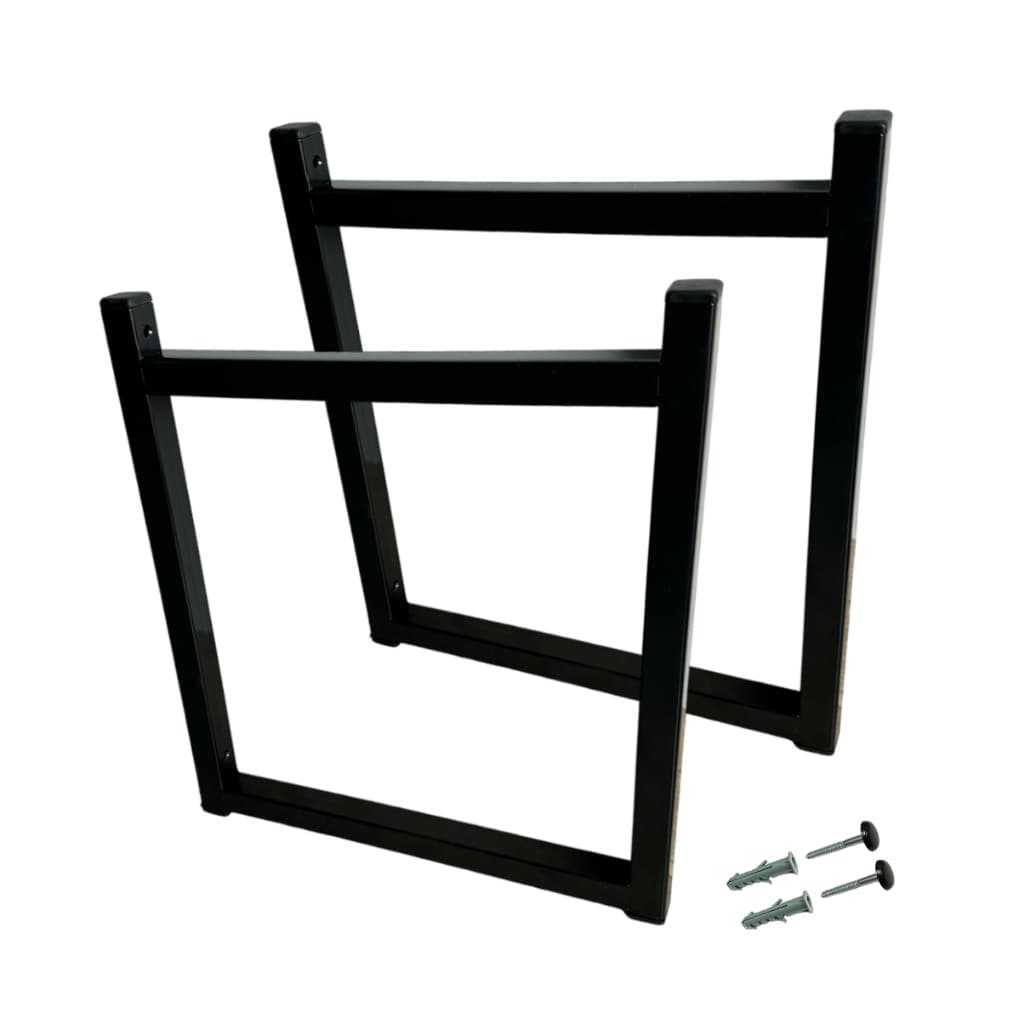 2 Suportes Prateleiras Estilo Industrial 34x30cm De Parede Decorativo Suspenso Reforçado Moderno C/ Kit Instalação