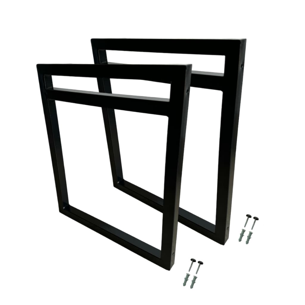 2 Suportes Para Prateleiras Estilo Industrial 35x30cm De Parede  Suspenso Reforçado Moderno C/ Parafusos e Buchas