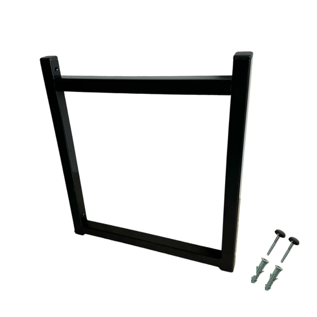 Suporte Para Prateleiras Estilo Industrial 34x30cm De Parede Preto Decorativo Suspenso Reforçado Moderno Elegante