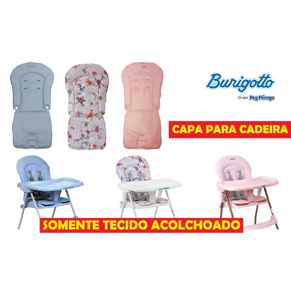Estofado Impermeável da Cadeira de Alimentação Bon Appetit XL Laminado em PVC Burigotto