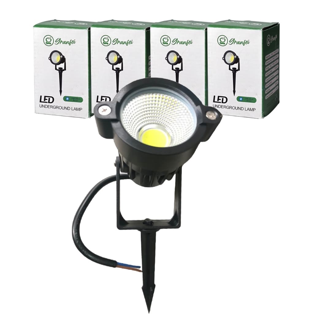 kit 4 un Luminária Espeto Jardim  7w 9w 15w Luzes de gramado  cor de luz à prova d'água ip65 bivolt