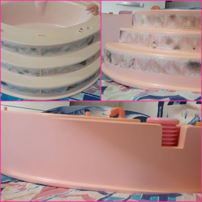 Banheira Banheiro de Glamour 88 e cama SEM criado mudo 87 Barbie Estrela