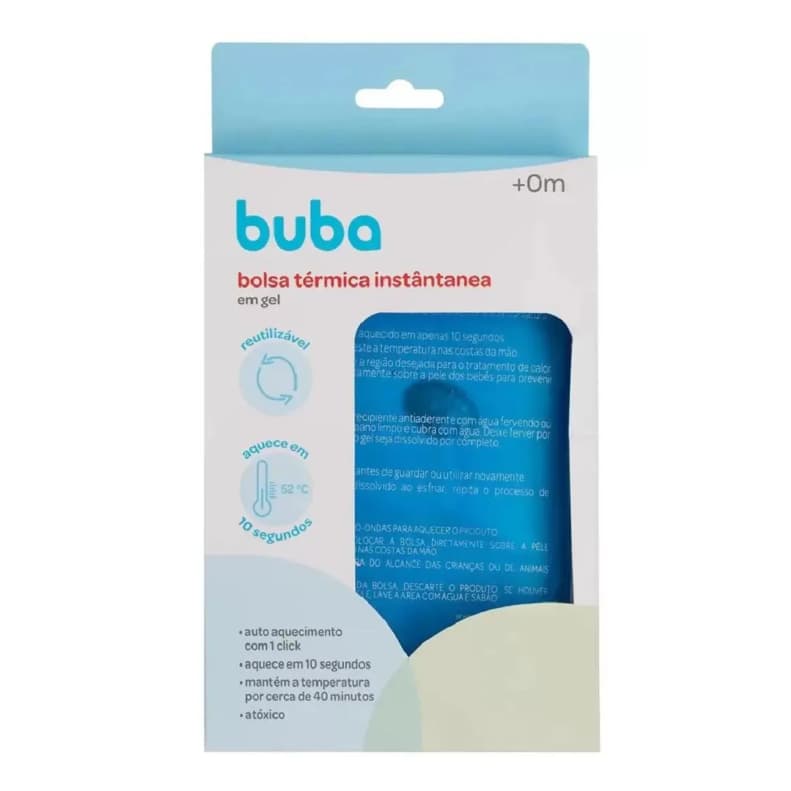Bolsa Térmica Buba - Alivio para Cólica e Dores em um Click - Bolsa de Gel de calor instantâneo, Bebês e Adultos