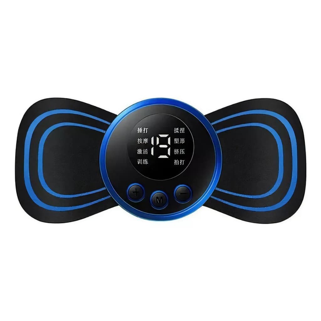 Kits Mini Massageador Portátil Recarregável Dor Pescoço Coluna Preto Para Alívio Da Dor Muscular Cervical, Relaxamento.