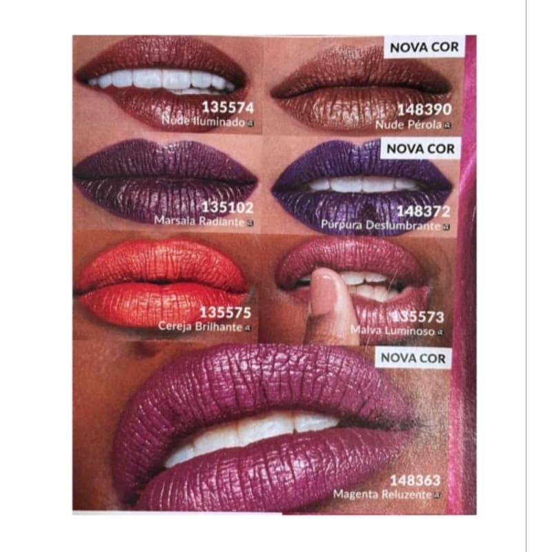 Batom Líquido Power Stay Matte Gliter Avon - 7ml.
