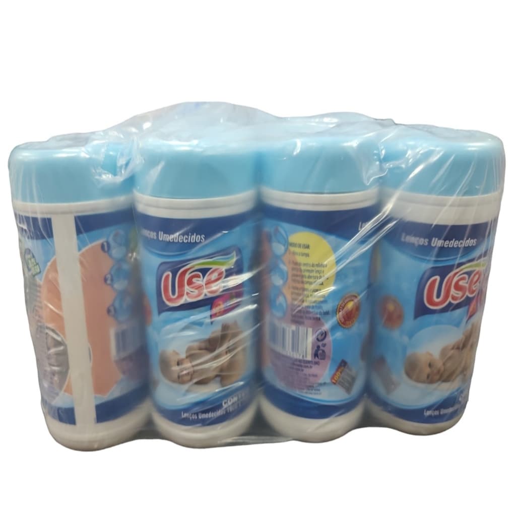 Kit 12 Pacotes Lenços Umedecidos Balde Use It Baby