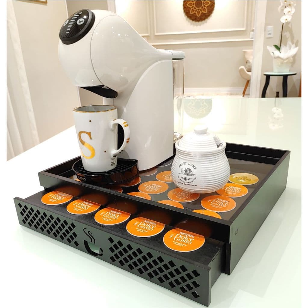 Suporte Cápsulas Café Dolce Gusto Expresso organizador cafeteira + brinde