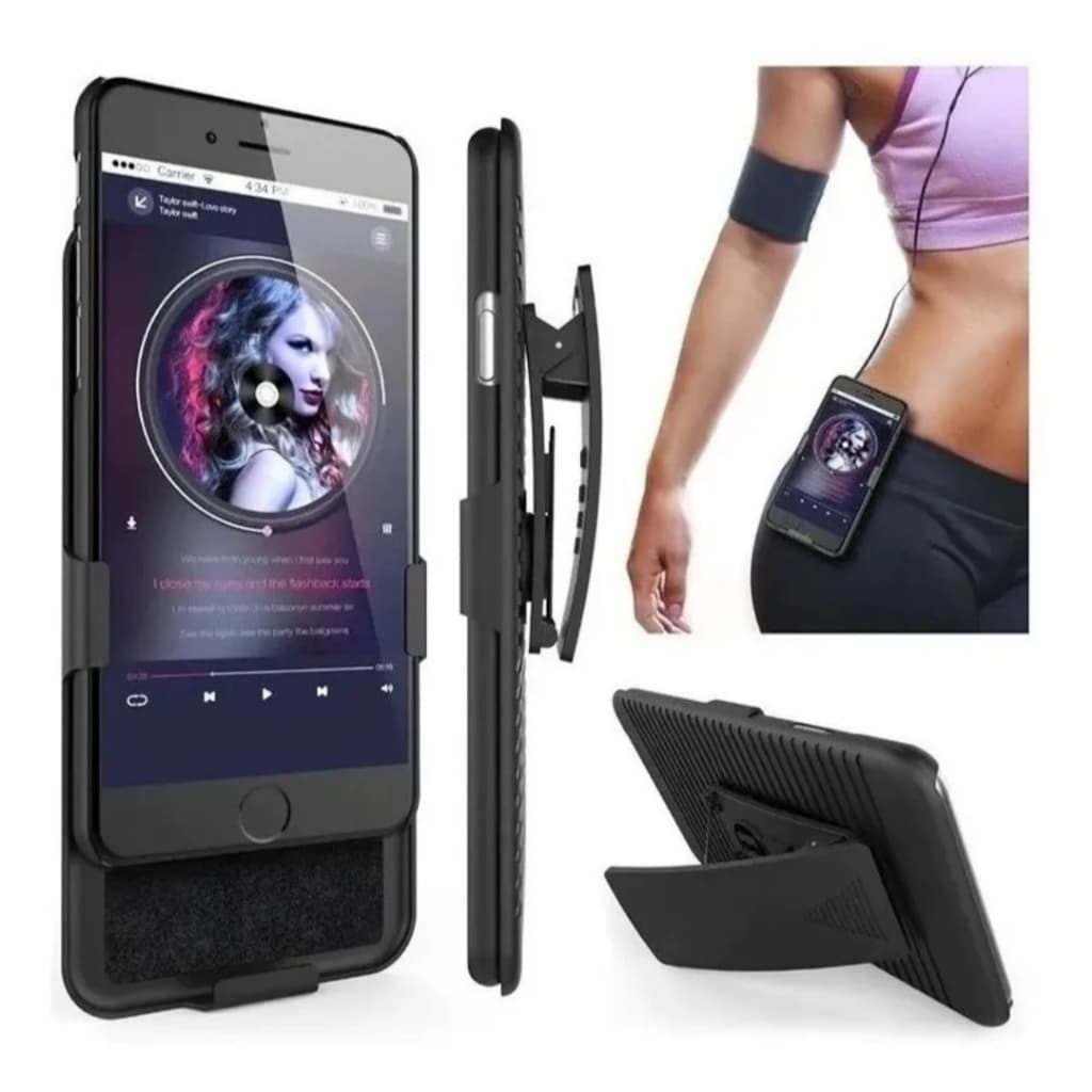 Suporte de Cintura + Capa para Samsung A05 / A05S / A06 / A07 / A15 / A16 / A17 / A25 / A35 / A27 / A36 / A55 / A56