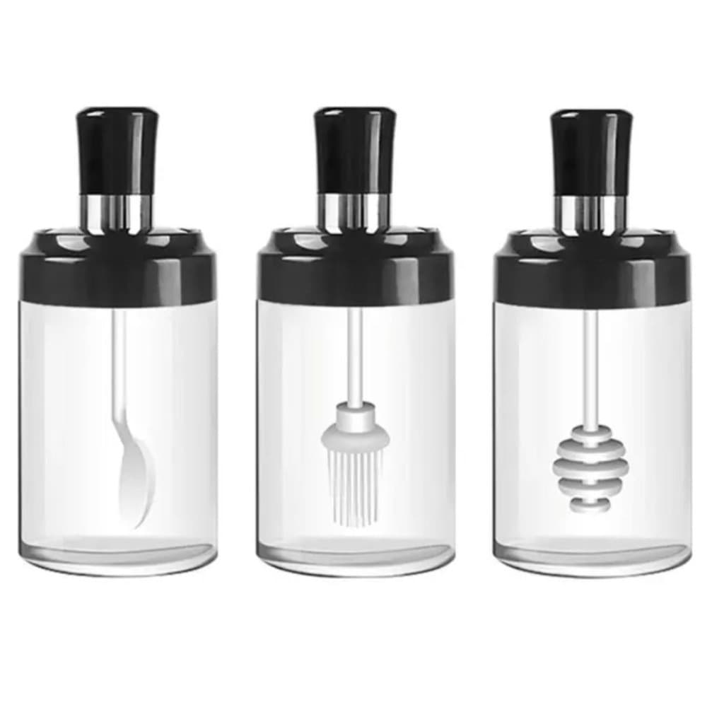 Frasco de tempero Sal/Mel/Óleo pote de cozinha sal glutamato caixa de especiarias suprimentos KELLYSPACE KL1001399