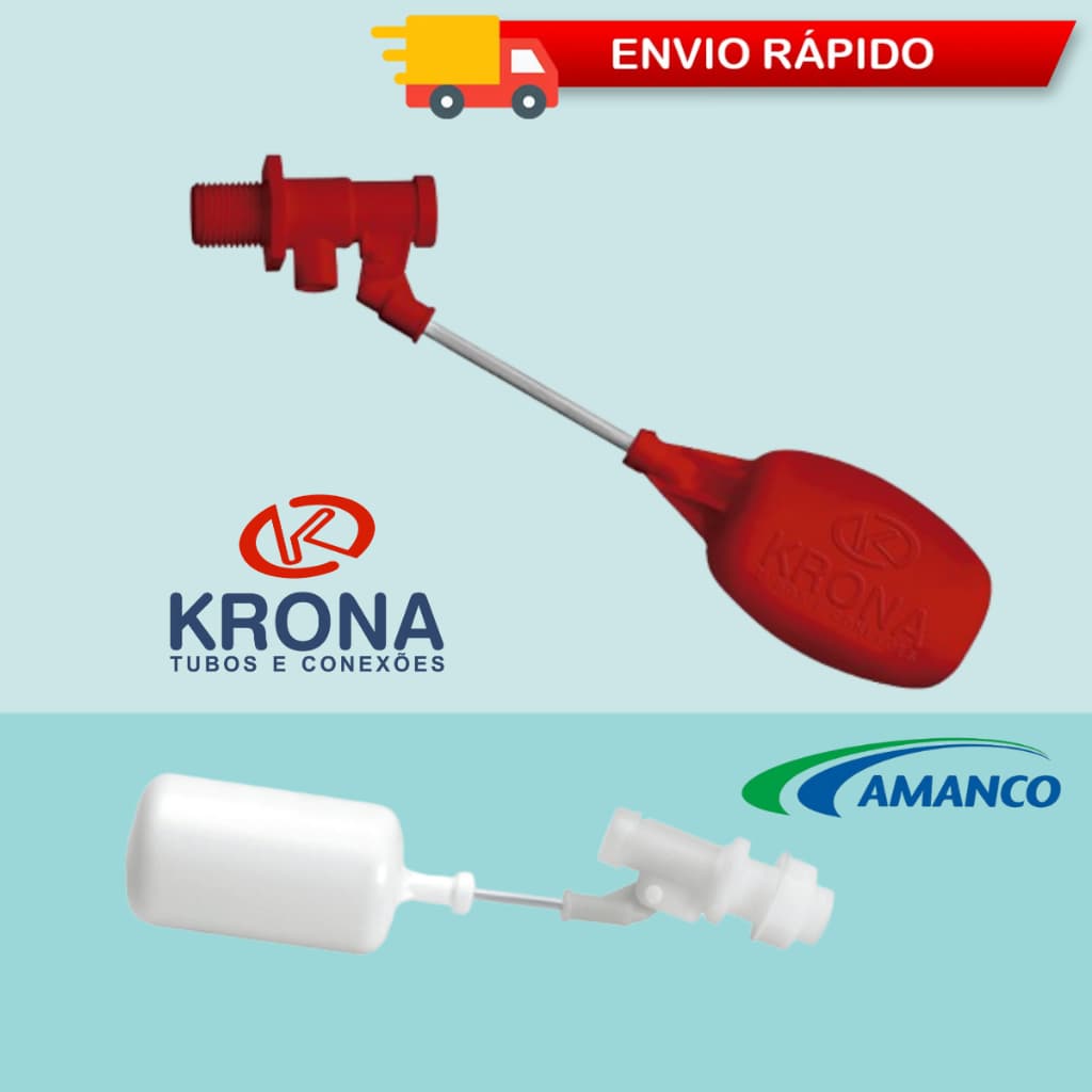 Torneira Boia Amanco Para Bebedouro Caixa Acoplada Descarga Pequenos Reservatorios 1/2