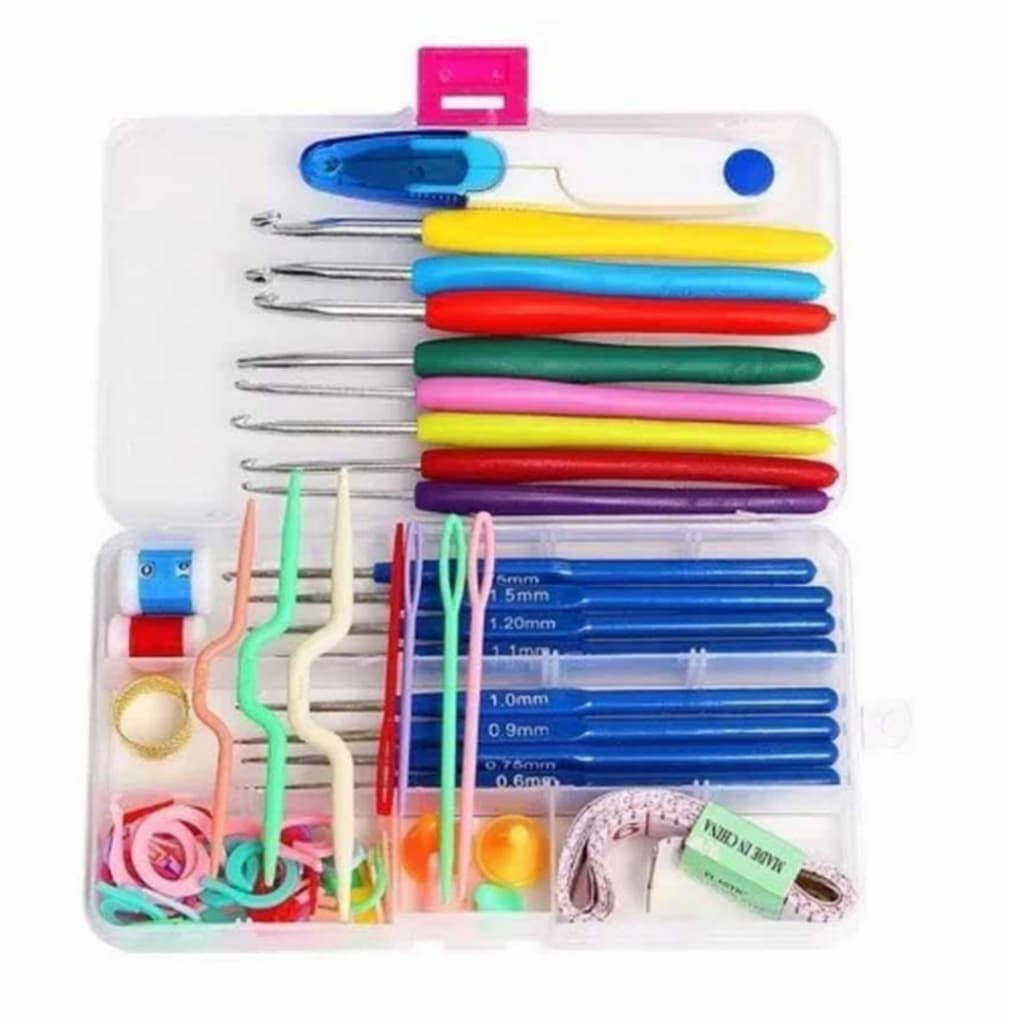 Kit Crochê 16 Agulhas Para Fazer Amigurumi Lanmax