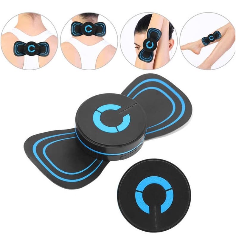 Mini Massageador Elétrico Portátil Cervical Alívio da Dor Estimulador Muscular Corporal