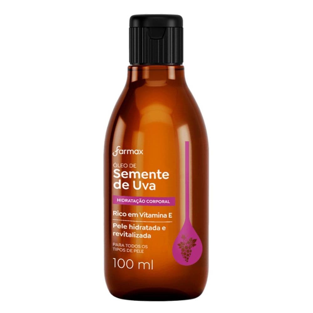Óleo Corporal Hidratante Semente de Uva Farmax 100ml