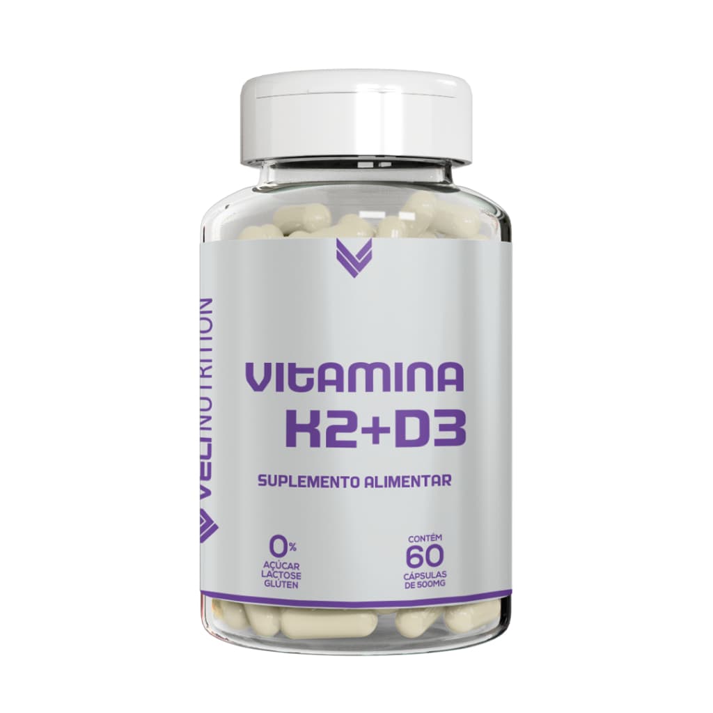 Vitamina K2 Mk7 + Vitamina D 60 Cápsulas Veli Nutrition