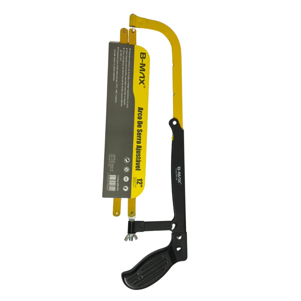 Arco De Serra Ajustável 200 A 300mm Com 2 Lâminas Dentes Duplos Design Ergonômico