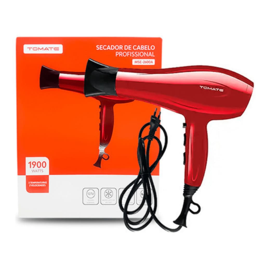 Secador Profissional 110v Com 2 Velocidades Tomate Mse-2600a JpCommercial