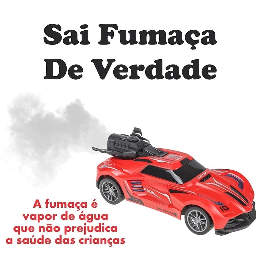 Carrinho De Controle Remoto Solta Fumaça 7 Funções Speed Brave