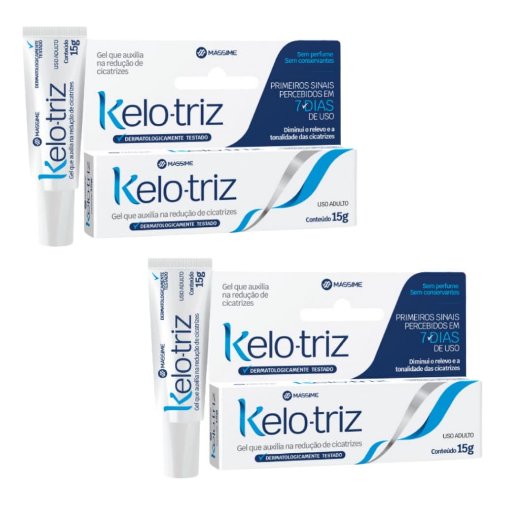 KIT 2x Kelo-triz 15g - Tratamento Queloides E Cicatrizes