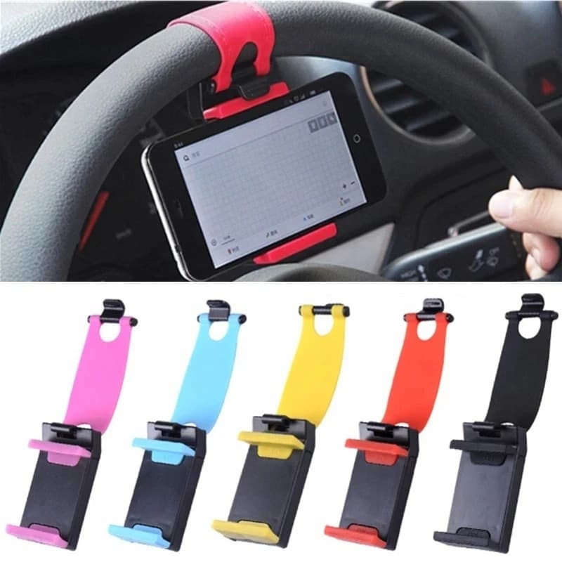 Suporte Para Telefone Celular Carro Fivela Montada No Volante Usado Acessórios De Navegação
