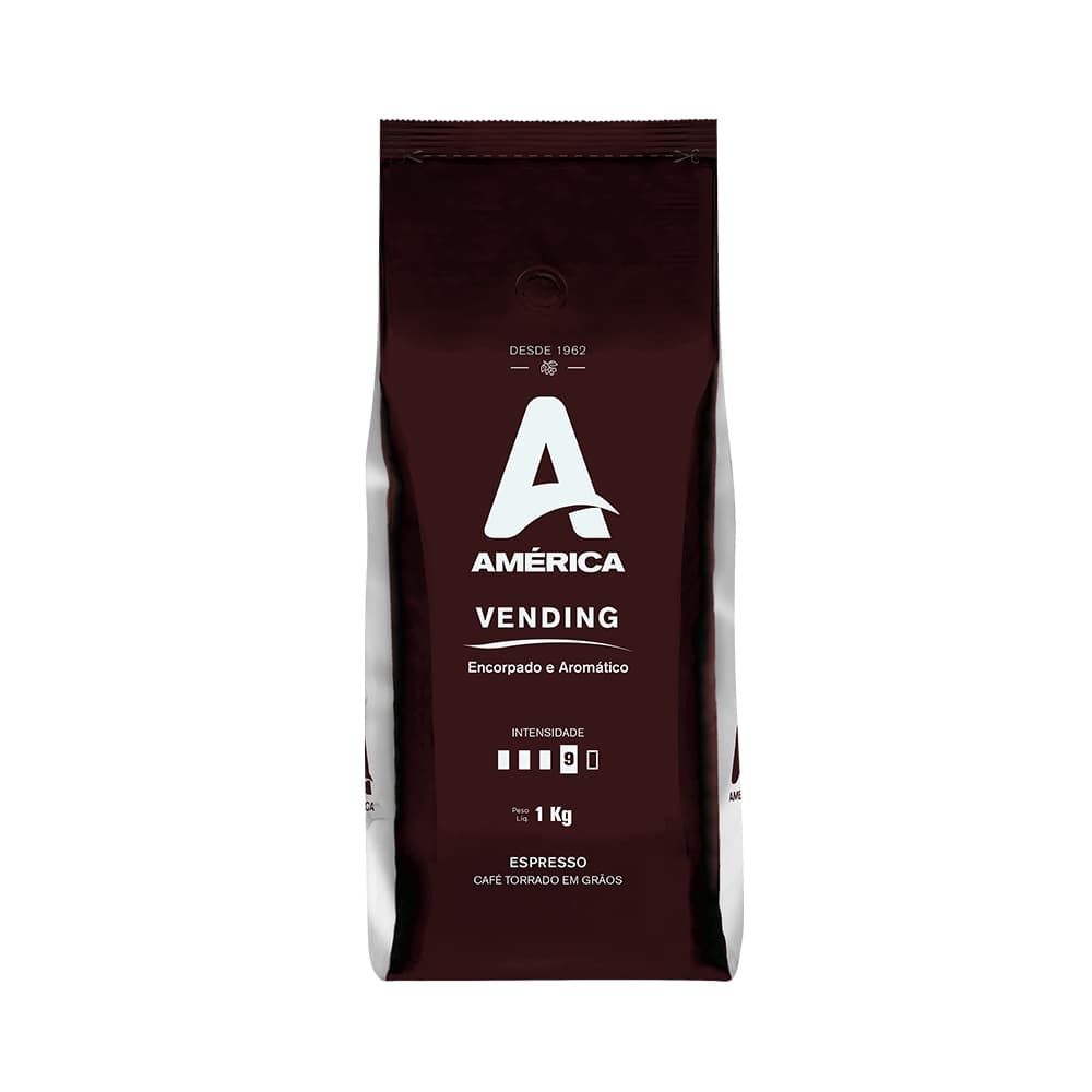 Café Torrado em Grão América Vending 1kg