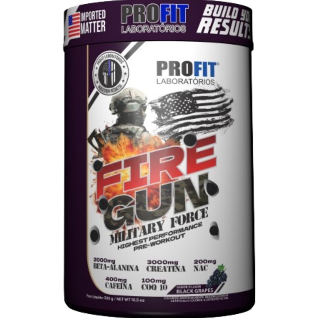 Pré-treino - Fire gun Military Force 300g - Profit Laboratórios