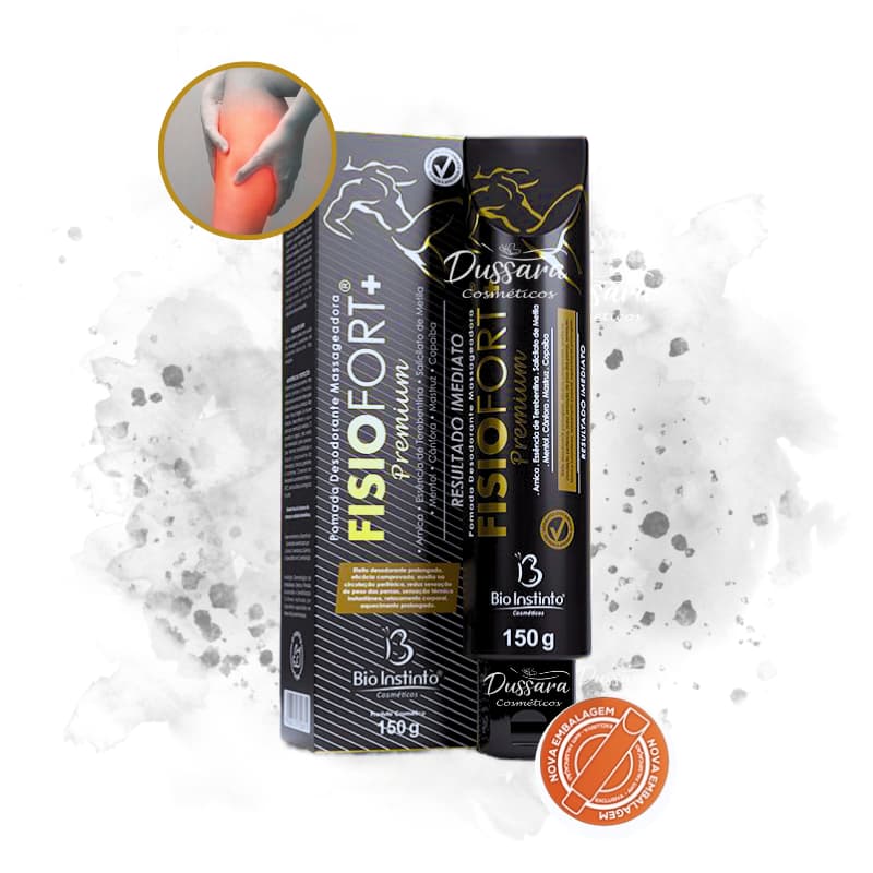 Pomada Massageadora Fisiofort  Bio Instinto - 150g - Desconforto musculares