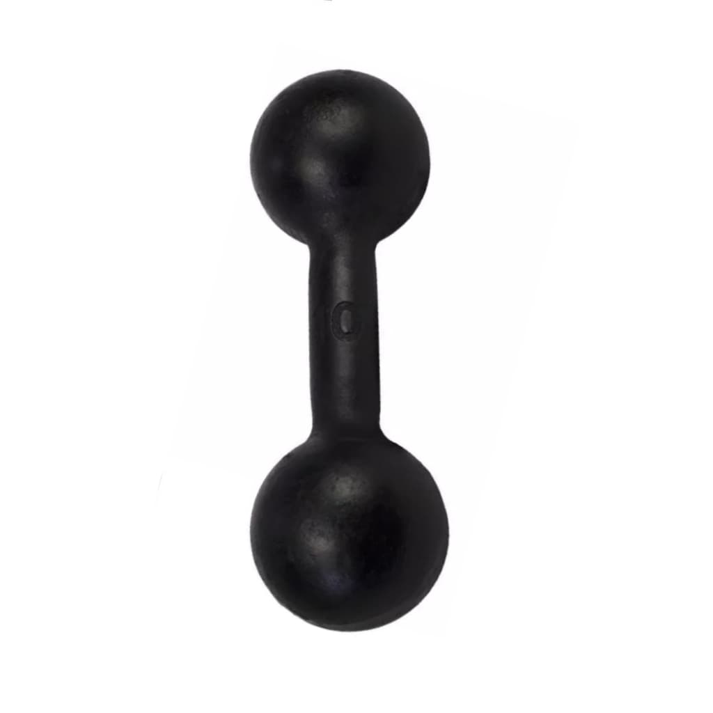 Halter Bola Pintado Ferro Fundido Pintado Preto de 10kg 1 Unidade Exercícios Em Casa Academia
