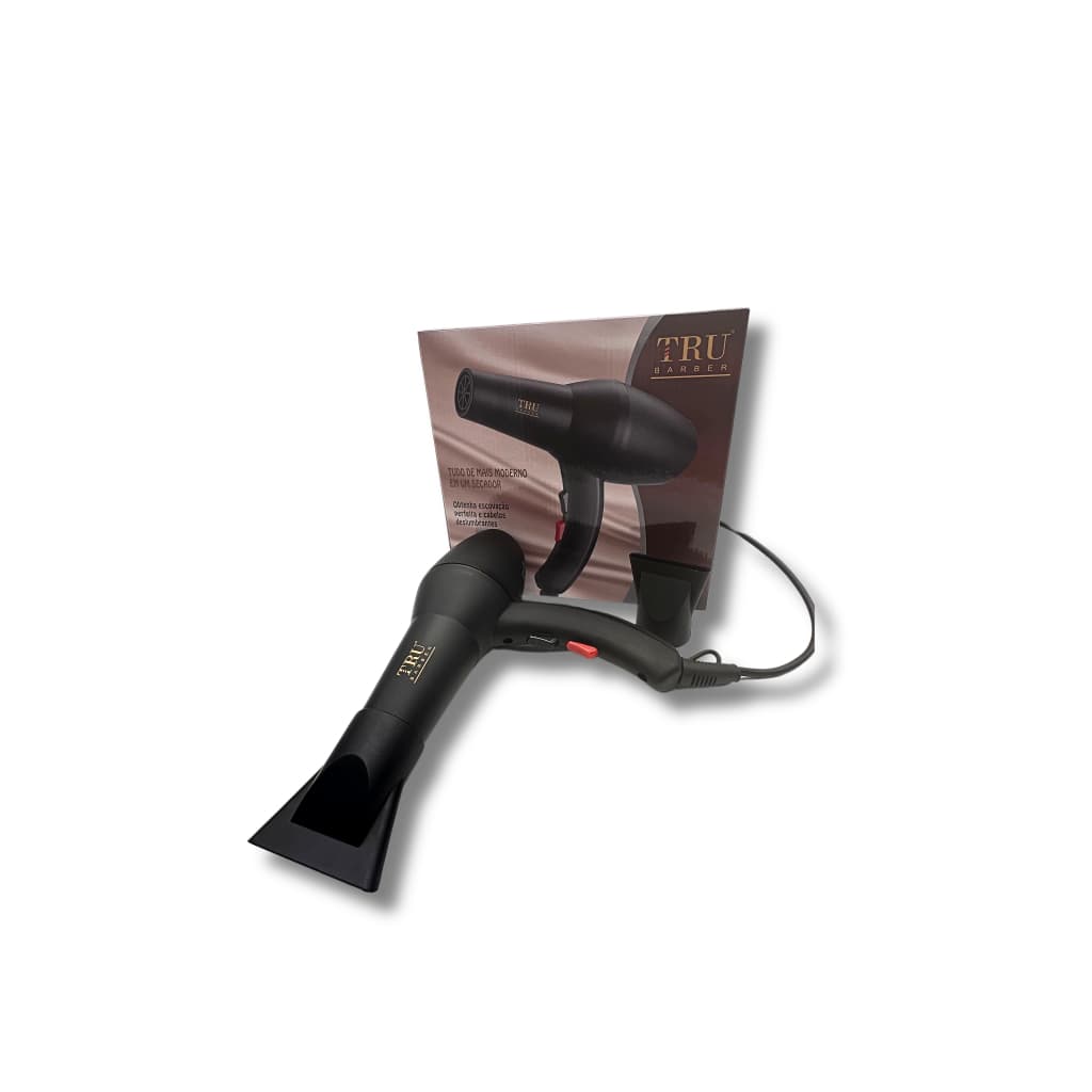 Secador Profissional  Iônico Portátil Tru Barber Para Cabelo com Tecnologia de Condicionamento iônico.