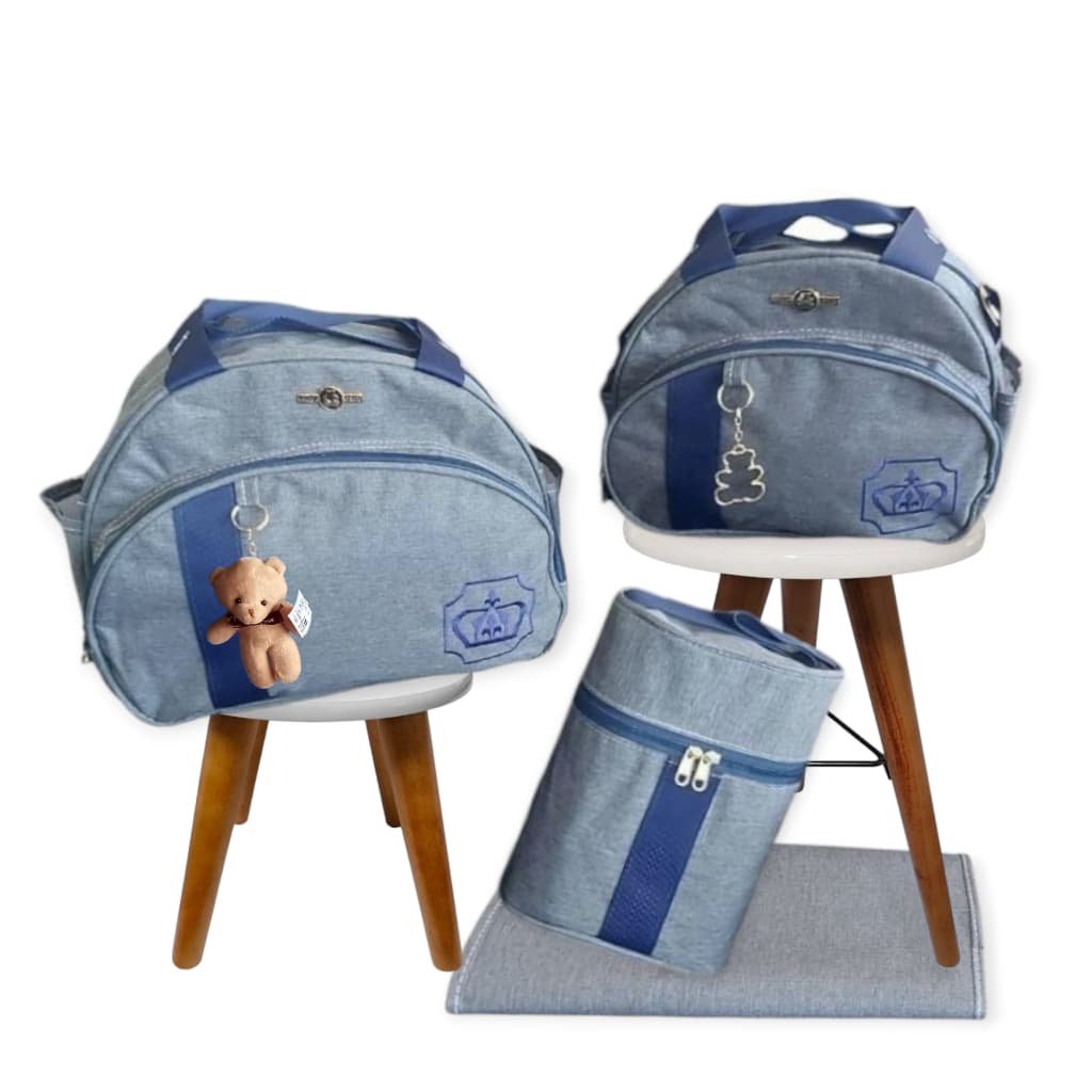 Bolsa Maternidade Redonda menino menina bebê chá de bebê kit chá de bebê Enxoval Nenê recém nascido