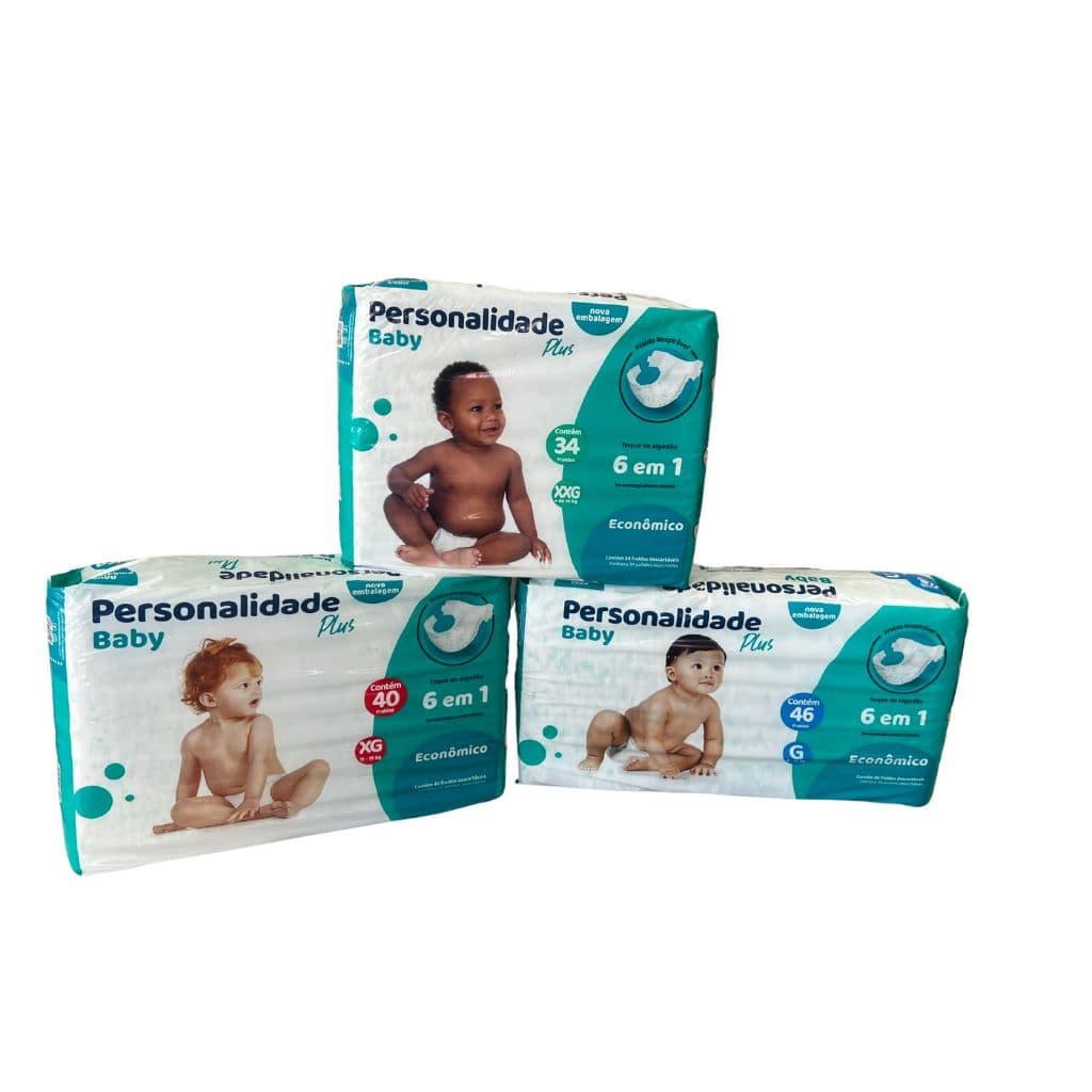 FRALDA PERSONALIDADE BABY PLUS ECONÔMICA