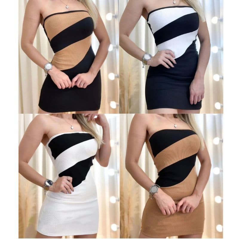 Vestido Duo Curto (Tomara que caia)