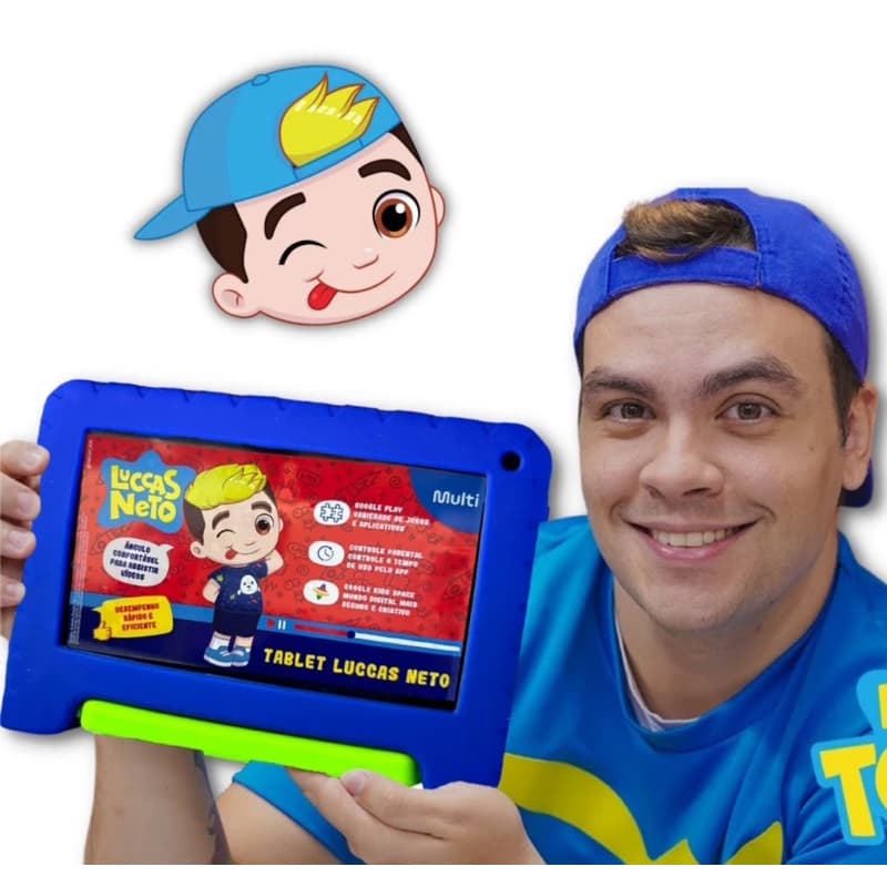 Tablet Lucas Neto Digital Android 13 64GB 4gb De Ram 7 Pol- Envio Imediato