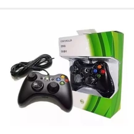Controle Video Game Xbox 360 Pc Com Fio Joystick Manete X360