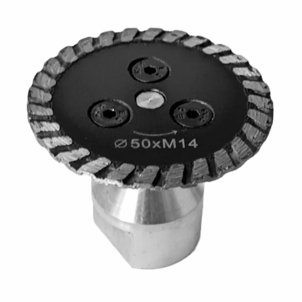Mini disco diamantado turbo 50mm rosca M14 Marmore granito porcelanato pedra