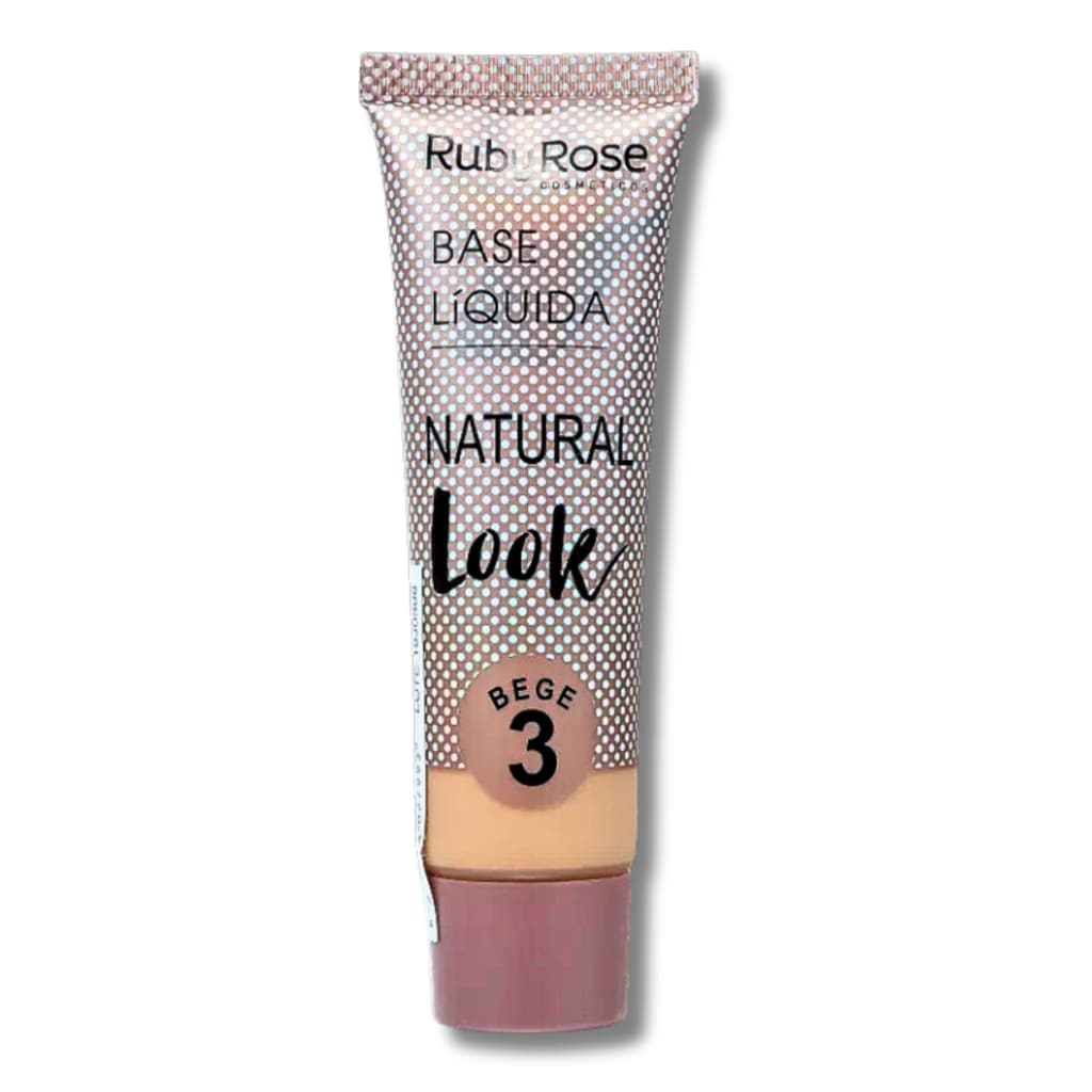Base Liquida Natural Look Bege 3 - Ruby Rose