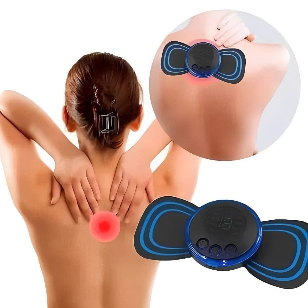 Mini Massageador Elétrico Portátil Cervical EMS Alivia Dores Corpo Pescoço Mini Massageador Elétrico Portátil De Pescoço De Pulso Massagem Cervical Ferramenta De Alívio Da Dor Muscular Nas Costas