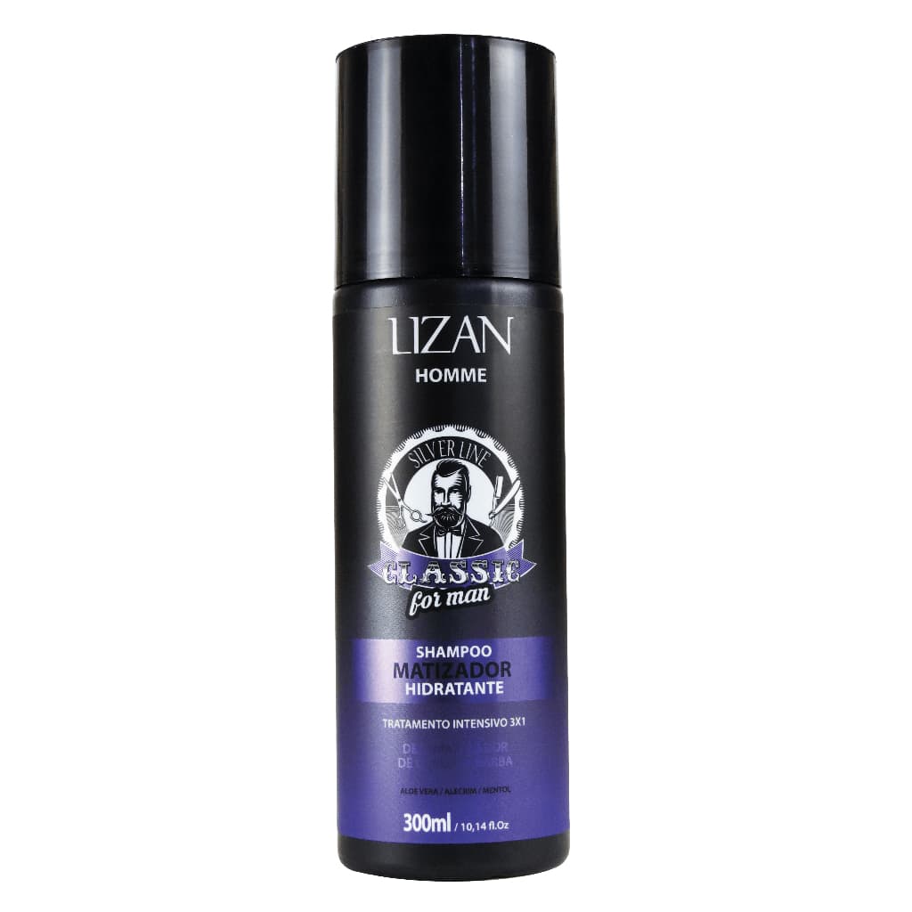 Shampoo Matizador Hidratante Classic for Man Lizan 300ml
