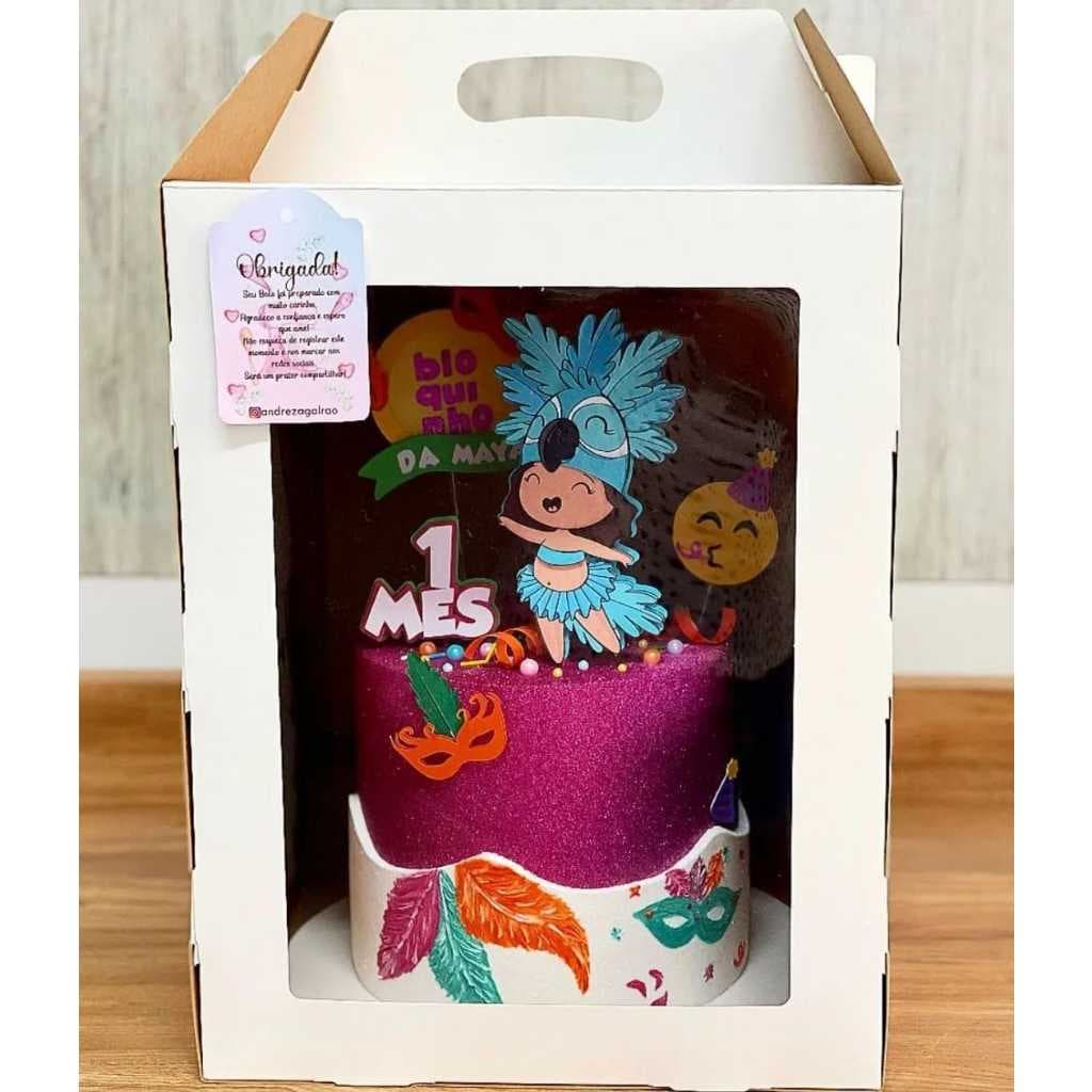 Caixa para bolos altos - kit com 20 caixas
