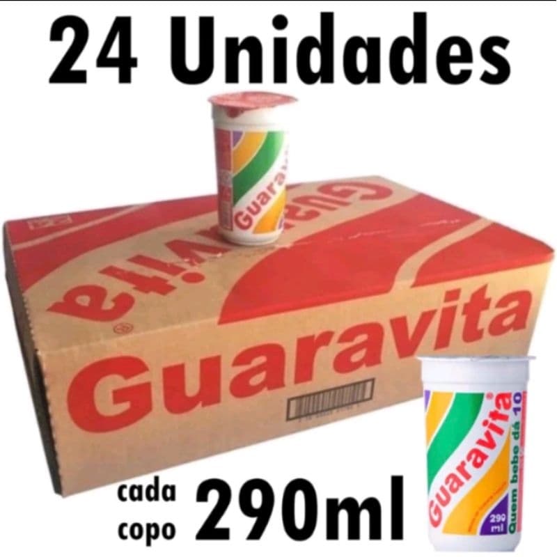 Guaravita Caixa C/24 unidades de 290ml Guaraná Natural Original