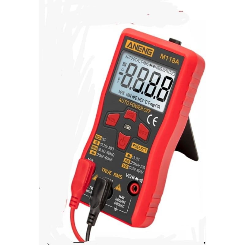 mini multímetro digital Aneng M118A automatico com ncv